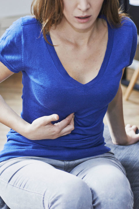 Frequent episodes of heartburn or a constant low-level feeling of pain in the chest after eating can mean esophageal cancer, so ask your doctor for a screening. 